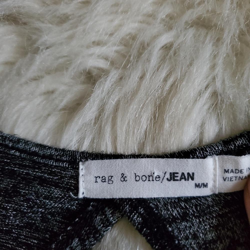 Rag & Bone Mia Long Sleeve Back Cutout Top Size Medium - Picture 6 of 10